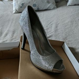 Sparkle silver high heals